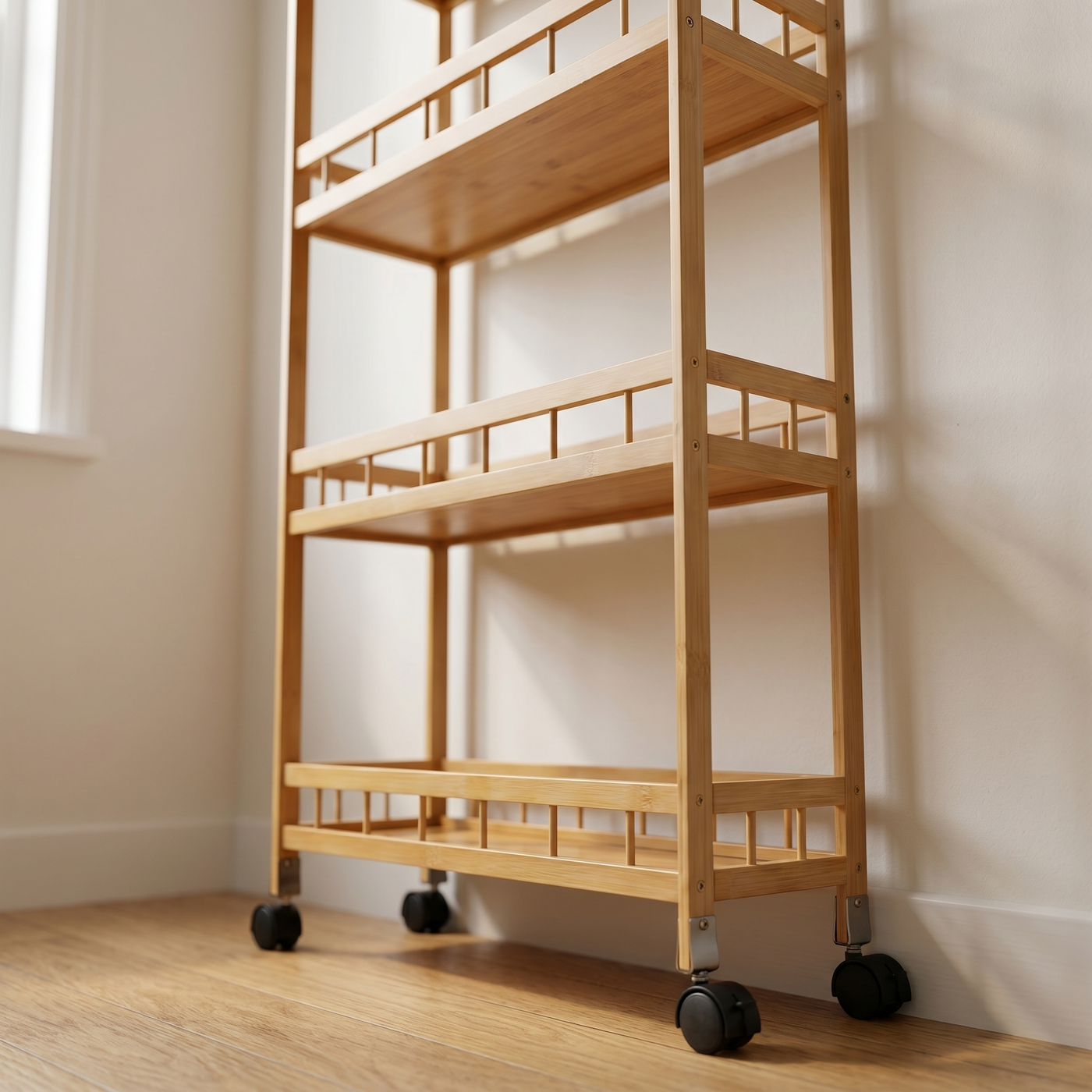 [P6] Slim Bamboo Gap Trolley