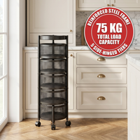 [P3] Rotating Round Basket Trolley