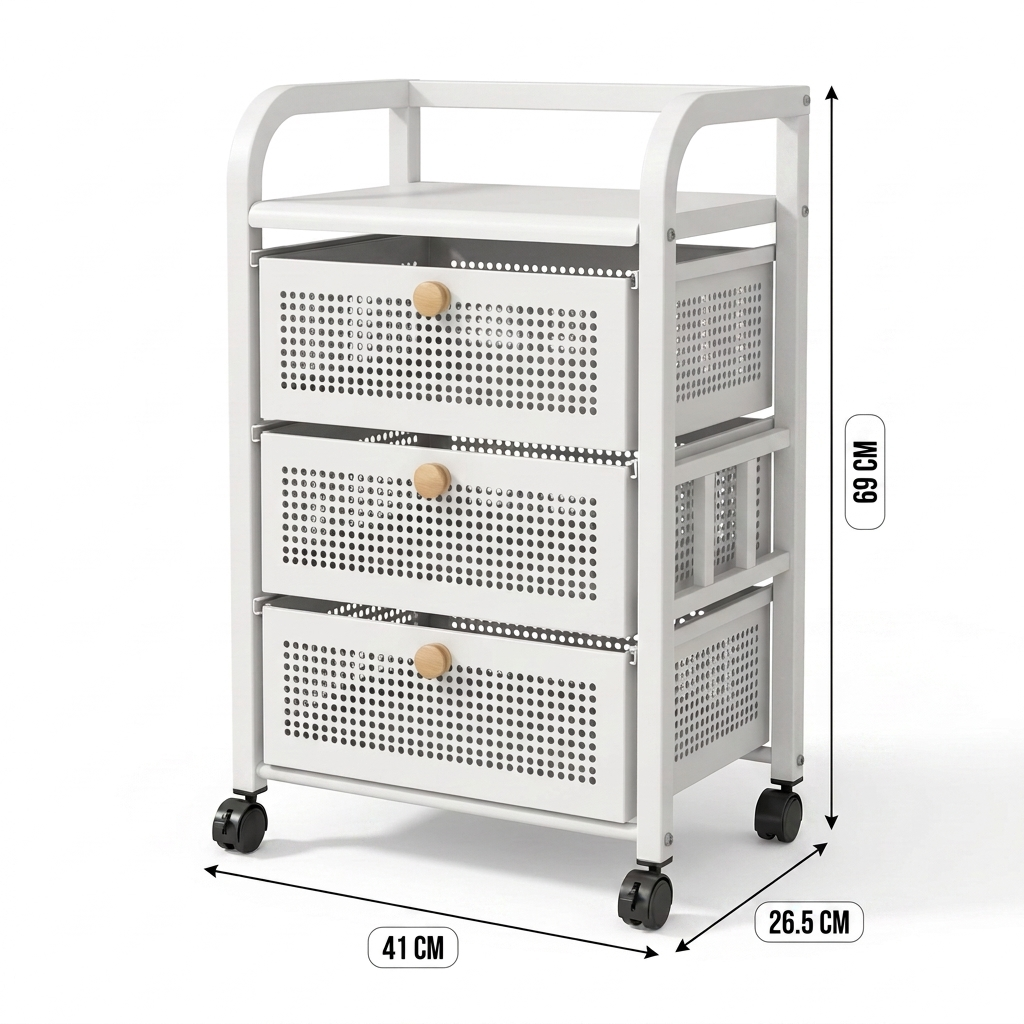 [P8] Rolling Drawer Cart