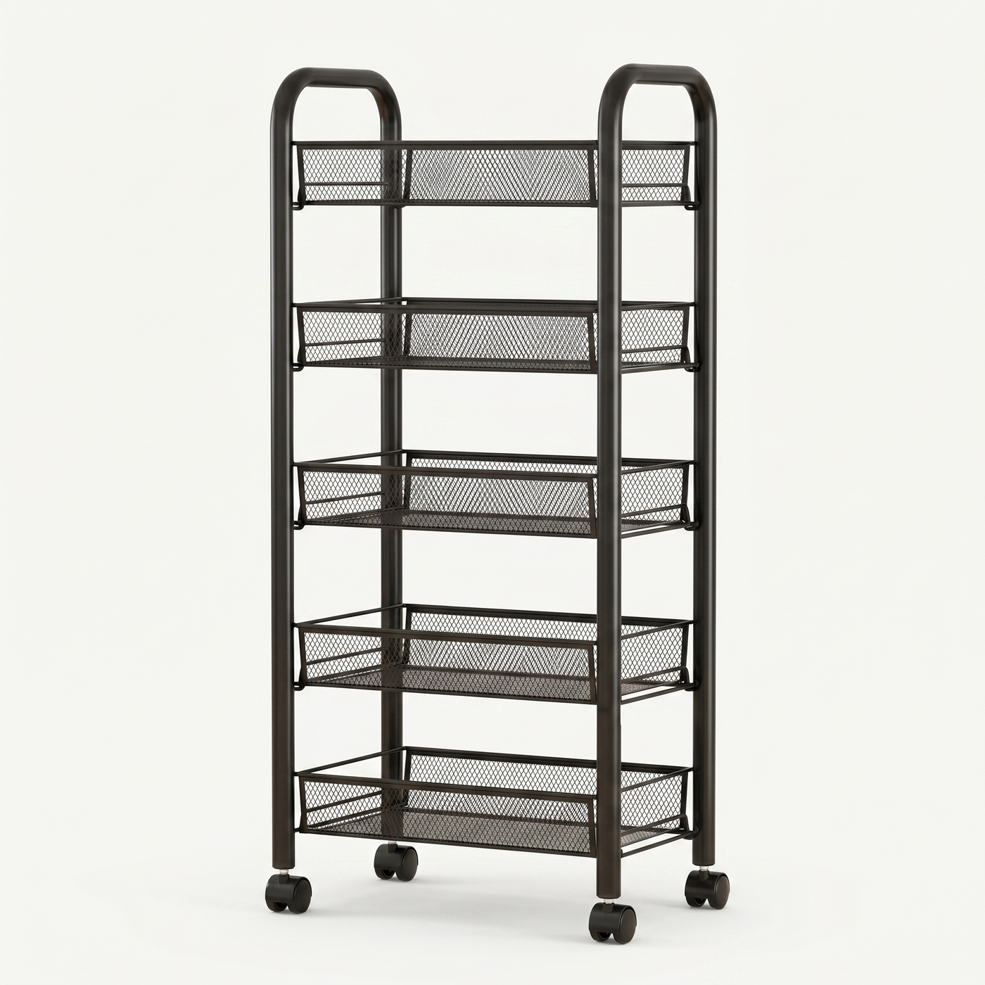 Wire basket trolley